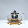 雅风玻璃茶壶耐高温加厚烧水壶电陶炉泡茶壶不锈钢过滤家用茶壶