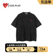 cdgplay商场同款2024夏ins潮流，百搭休闲男女，圆领短袖t恤潮牌