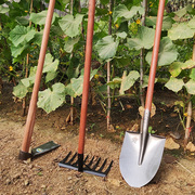 高档家用种菜种植套装锄头铁锹耙子挖地松土神器锰钢农具农用工具
