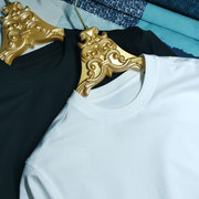 柜5000+版型面料高端匹马棉，三丝光棉t恤男短袖，纯色纯棉半袖高级感