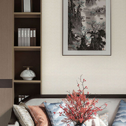 东方 简约现代 素色纹理 卧室客厅背景墙纸满铺环保无缝墙布壁布