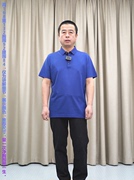 超棒蓝色短袖T恤男 普洛克24夏 莱赛尔棉桑蚕丝 商休闲务polo