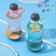 茶花水杯男大容量塑料太空杯学生耐高温夏季运动瓶健身泡茶水壶小