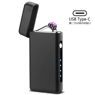 USB Type-C充电双火电弧脉冲打火机防风点烟器烟花鞭炮蜡烛