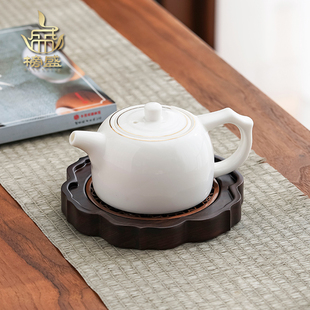 榜盛羊脂玉茶壶陶瓷泡茶壶大容量单壶带过滤泡茶器白瓷功夫茶具