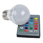 16 Colors E27 3W LED Lamp Dimmable lighting Chritmas