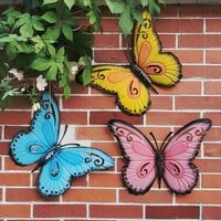 户外花园装饰庭院院子，铁艺蝴蝶挂件，幼儿园墙面壁饰阳台室外遮挡