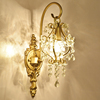 法式水晶壁灯客厅床头镜前灯，现代走廊过道灯卧室，创意欧式美式灯具