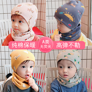 秋冬季宝宝纯棉帽子，男童女童婴幼儿套头，保暖儿童可爱超萌婴儿帽子