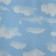 超逼真蓝色天空壁纸 蓝天白云 简约儿童房卧室客厅背景吊顶墙纸卷