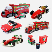 美泰汽车总动员玩具车F1赛车合金车模型法兰斯高指挥车弹射玩具车