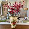 美式欧式花瓶田园风格手工，彩绘复古怀旧花瓶艺术创意摆件干花装饰