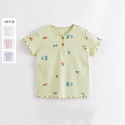 女童T恤夏季纯棉儿童短袖婴儿薄款衣服小童洋气夏装宝宝体恤上衣