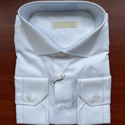 男士长袖衬衫纯白色TRANDS品牌意大利原产进口 MAROL纯棉面料时尚