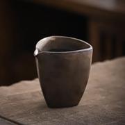 复古薄胎鎏金公道杯家用茶海陶瓷大容量公杯分茶器功夫茶具公平杯