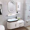 卫浴现代简约PVC浴室柜组合洗漱台洗脸洗手洗面池台盆卫生间镜柜
