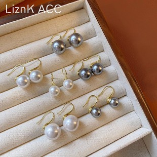 法式复古银针珍珠耳环简约小众精致耳钉时尚高级感气质网红耳饰女