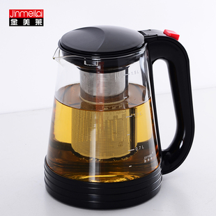 金美莱欧式泡茶壶滤茶耐热玻璃茶壶防炸耐高温花，茶壶套装家用茶具