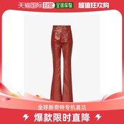 香港直邮潮奢 Rick Owens 女士涂层高腰修身版型棉混纺牛仔裤