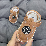 夏季12个月2岁男女宝宝，叫叫鞋凉鞋，魔术贴镂空透气防滑耐磨