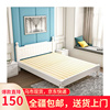 新疆实木床，现代简约1.8米双人床，白色1.5米单人床1米经济型家