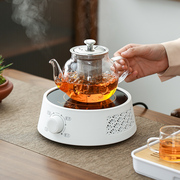 晟窑煮茶壶耐热玻璃茶壶单壶加厚过滤泡茶壶茶具，套装煮茶器电陶炉