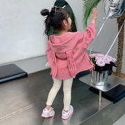 女童秋装外套2023韩范棒球，服儿童春秋款，洋气时髦小孩衣服童装