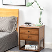 楠竹床头柜卧室家用迷你置物架简约现代收纳简易床边小柜子储物柜