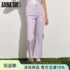 annasui俱乐部系列，休闲运动长裤，高弹直筒裤女裤