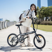 喜摩20寸折叠自行车f20超轻便携铝合金6速变速男女，成人学生通用