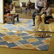 高档时尚简约欧式中式客厅田园家用地毯茶几地毯卧室床尾手工
