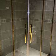 不锈钢弧扇型淋浴房，圆弧淋浴房洗浴房浴室，玻璃门淋浴房隔断门