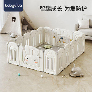 babyviva宝宝围栏婴儿防护栏游戏围栏地上室内家用安全栅栏爬行垫