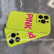 韩风个性荧光绿pink适用小米13/12手机壳红米K60菲林壳note12/11全包K40/K50硬壳一加11女款一加ACE/2超薄pro