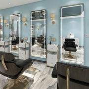 网红理发店镜台发廊专用美容美发店镜子定制带灯单面镜烫染镜