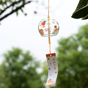 日式透明玻璃风铃户外景区中国风挂饰治愈毕业生日礼物小清新铃铛