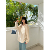 WANNANKE 日光岛屿 镂空小设计菠萝纹马海毛套头针织衫毛衣