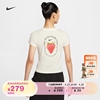 Nike耐克女子T恤夏季辣妹风修身印花图案针织HQ1196