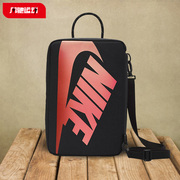 NIKE耐克单肩包男女包红色拎包方形包鞋盒包手提箱包运动包斜挎包