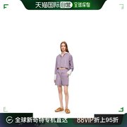 欧洲直邮LOEWE(罗意威) 女士条纹棉质短款连帽衬衫