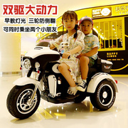 儿童电动三轮车摩托车充电男女小孩宝宝玩具电瓶童车可坐双人大号