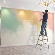 电视背景墙壁纸现代简约客厅手绘抽象艺术壁画，客厅无纺布墙纸墙布