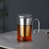 玻璃泡茶杯茶水分离杯不锈钢，内胆办公室专用水杯大容量带盖个人杯