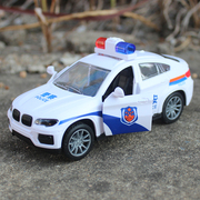 儿童警车玩具模型仿真小汽车车模，男孩摩托救护车警察，车110玩具车