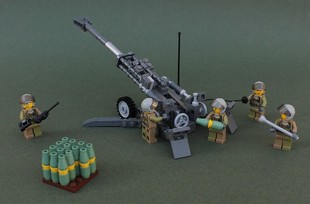 M777轻型榴弹炮 moc积木模型军事系列 适用乐高拼装玩具儿童男