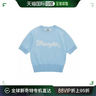 韩国直邮wrangler通用毛衣针织威格天蓝色