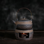 日式复古温茶炉温茶器套装蜡烛台茶壶底座加热温酒器保温茶道零配