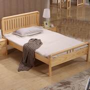 儿童床男孩床松木床1.35米儿童床实木单人1.2加宽拼接床原木色
