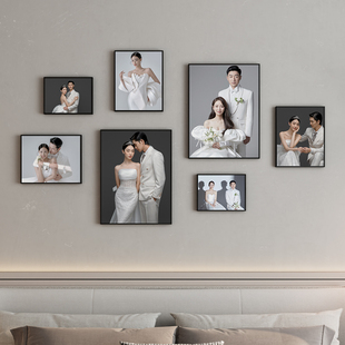 定制照片墙相框组合结婚照婚纱照全家福打印制作加儿童相片展示墙
