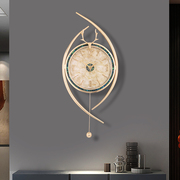客厅挂钟轻奢时尚家用玄关，装饰挂墙时钟，现代个性创意福鹿钟表
